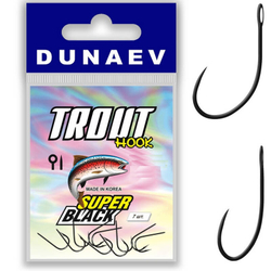 Крючок Dunaev Trout Super Black # 2 (упак. 7 шт)