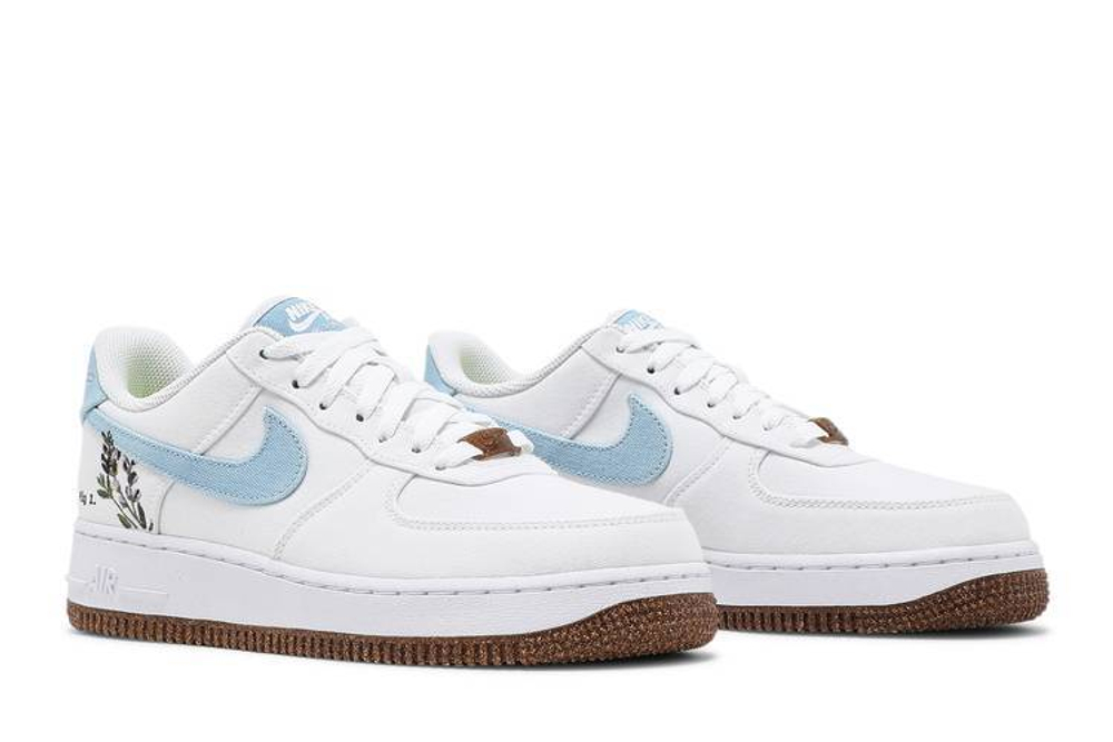 Кроссовки Nike Air Force 1 Low '07 Se "Indigo" (Женская размерная сетка)