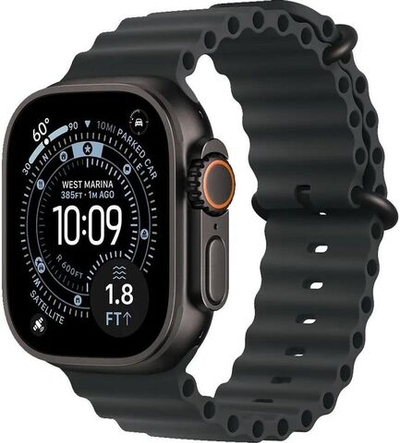 Смарт-часы Apple Watch Ultra 3 2025 A3281,  49мм,  черный/черный титан