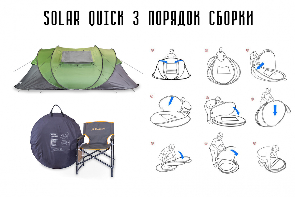 SOLAR QUICK палатка Talberg  (зелёный)