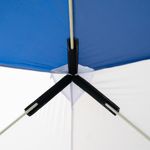 Палатка зимняя куб СЛЕДОПЫТ 2,1 х2,1 м, Oxford 210D PU 1000, S по полу 4,4 кв.м,цв. синий/белый