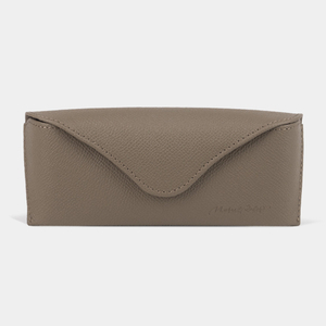 Футляр для очков Vision из кожи сафьяно, бежевого цвета