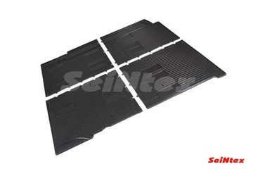 Резиновые коврики в салон Volkswagen T5 (Multivan, Caravelle, Transporter) [2 и 3 ряд] (2003-2015) "Сетка"