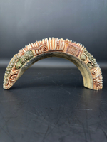 Резная композиция из клыка бегемота