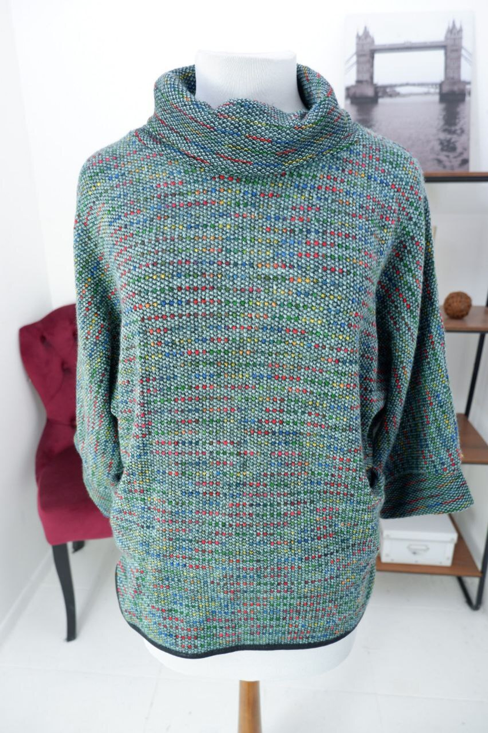 Джемпер с шерстью 50 размер