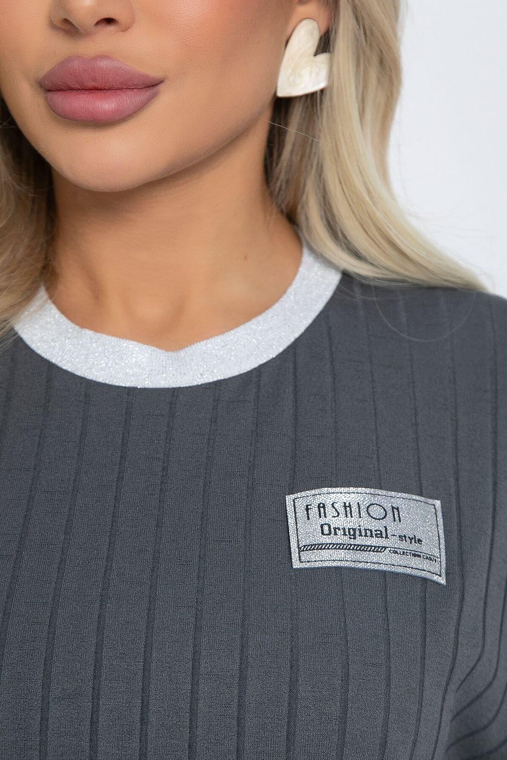 Футболка Ника (серая) Б12435-7 LT Collection