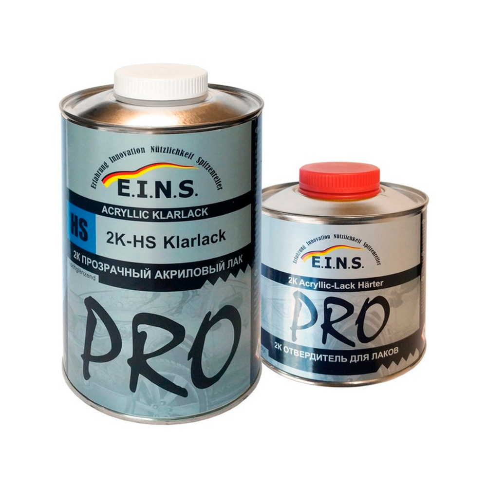 EINS PRO 2К Акриловый лак 2+1 HS комплект 1л + 0,5л