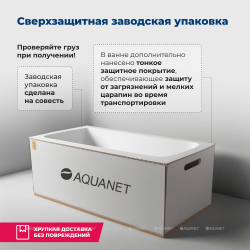 Акриловая ванна Aquanet (Акванет) Jersey 170x90 R с каркасом
