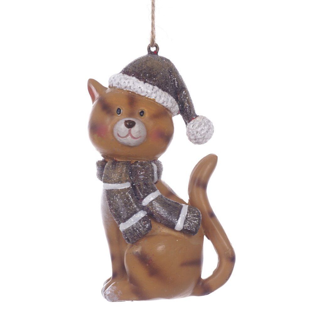 GAEM Фигурка декоративная подвесная "Кошка", L5 W4 H9 см, 2в.