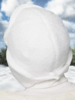 Шапка ушанка зимняя вязаная на флисе