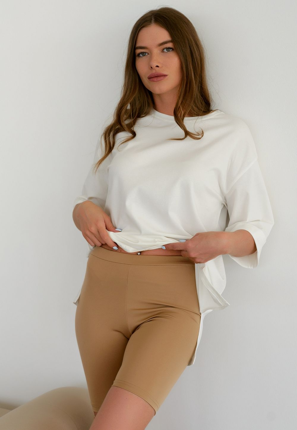 Велосипедки (бежевые)   Вел11-1/3 Nikol