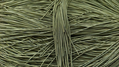 Упругая канитель хаки/перламутр 1,4мм