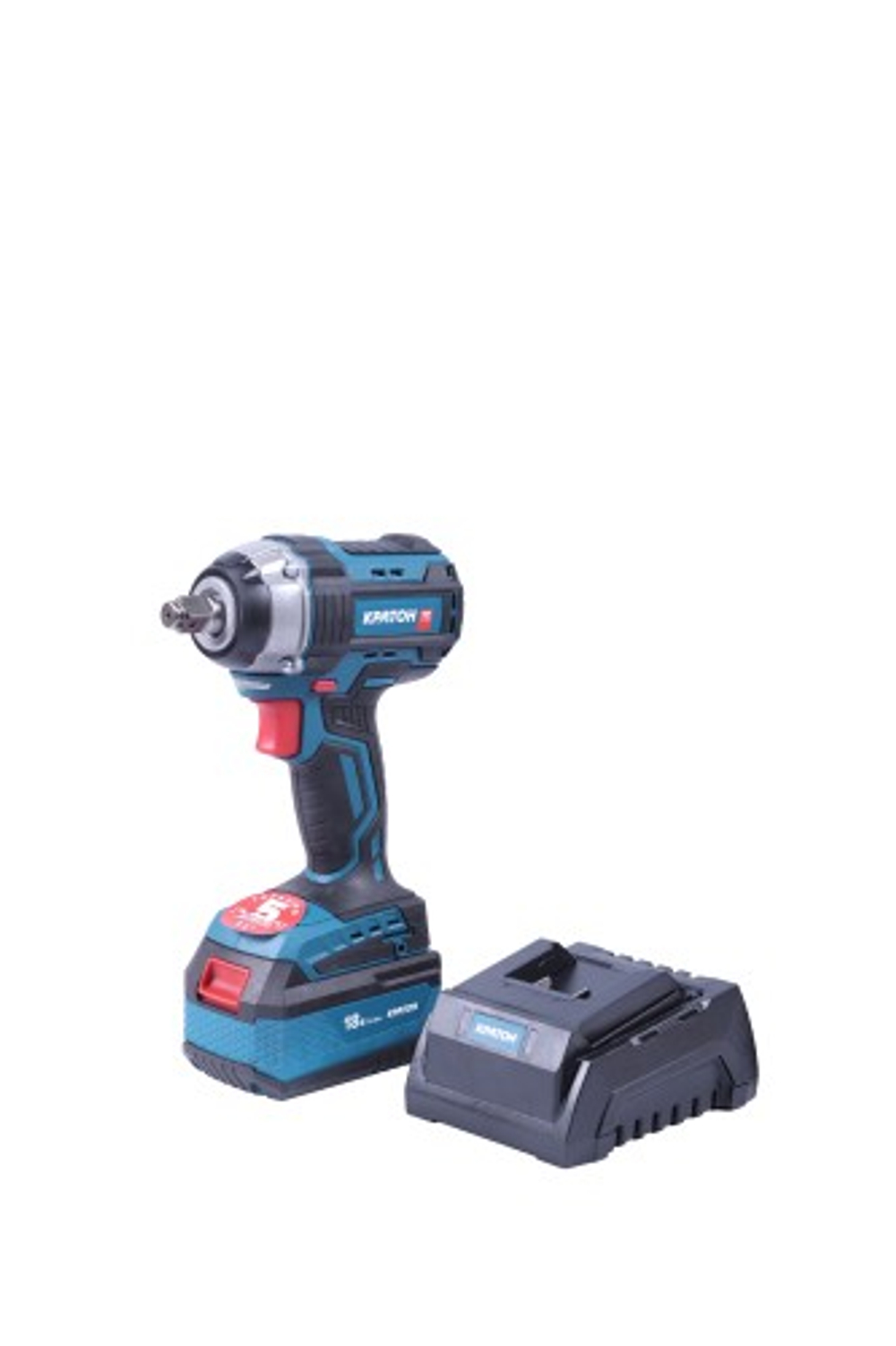 Гайковерт аккумуляторный КРАТОН BIW18CD-300N-OFA SET ударный бесщеточный (АКБ 4,0А·ч; ЗУ + кейс) 3 11 01 076