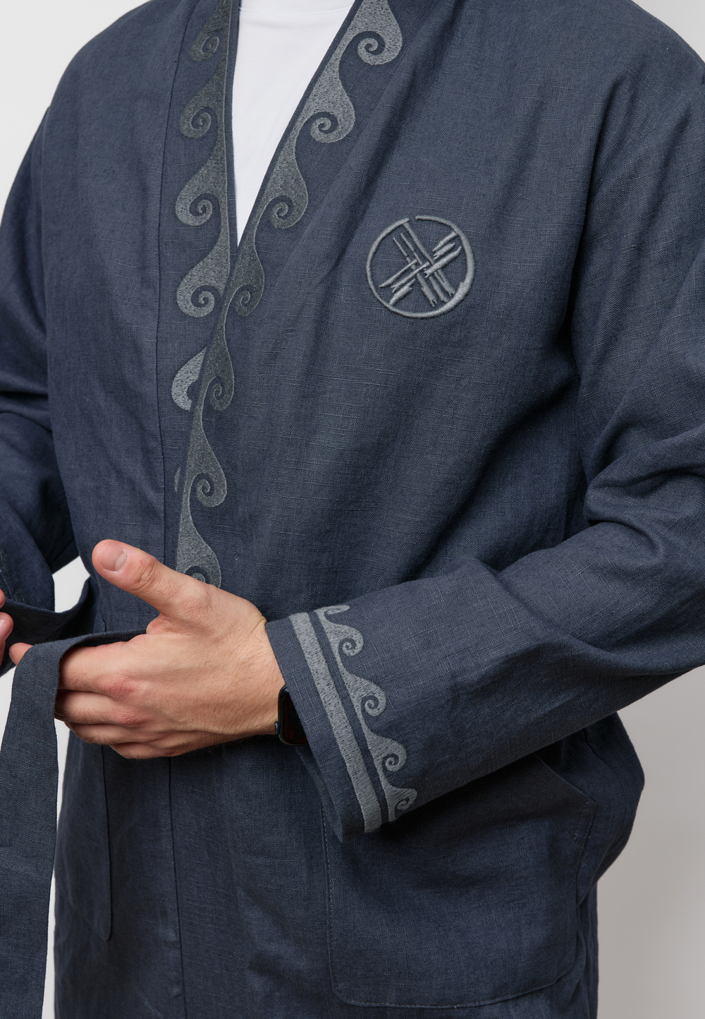 Шапан льняной OYU TOLQYN GREY