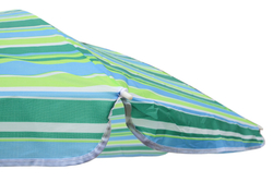 Зонт  2,0м бирюзовая полоска (уп.12шт.) 2 части арт.WRU051/1 "Garden story"