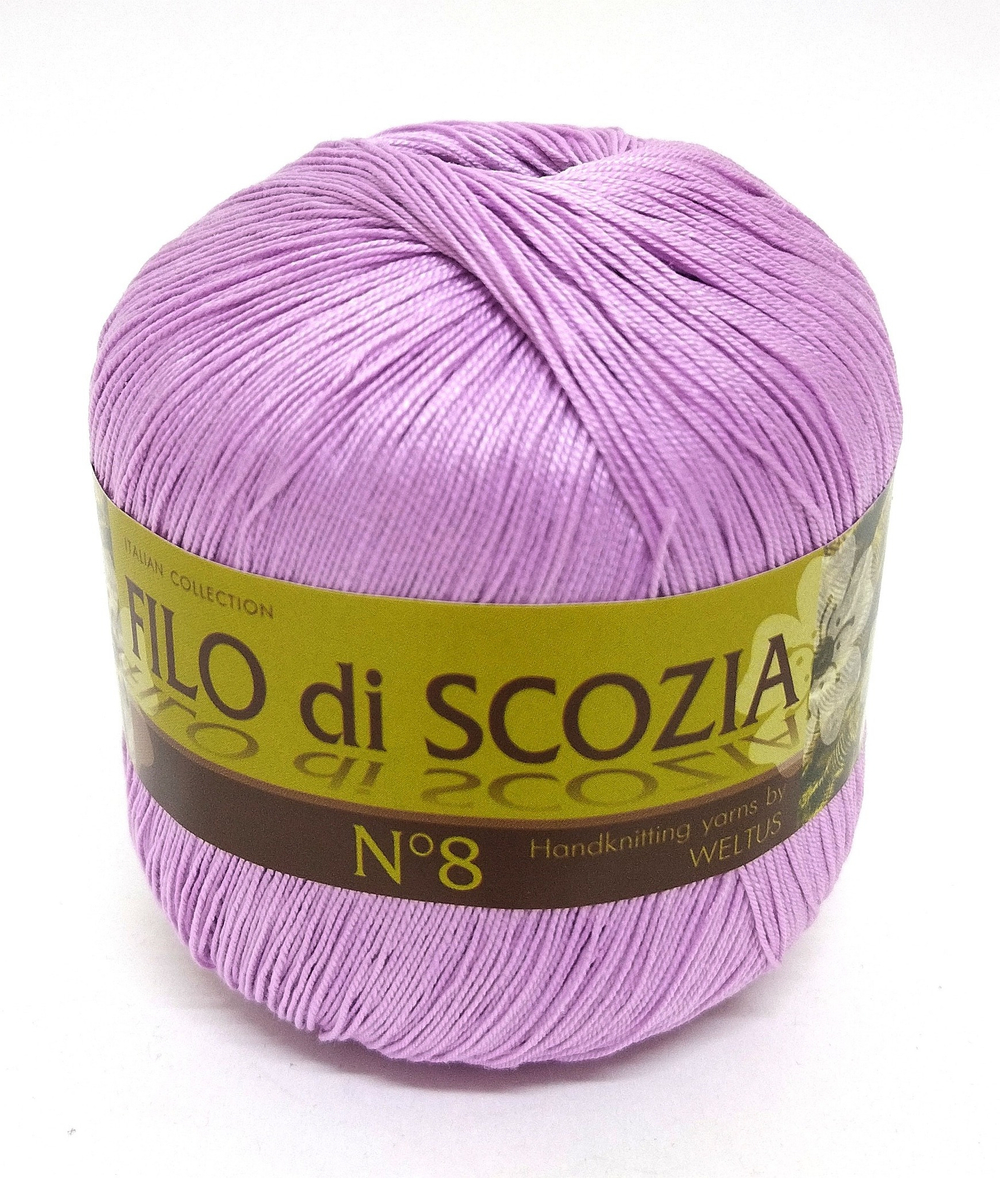 Пряжа Filo Di Scozia №8 50г, 340м, 100%мерсеризованный хлопок (цена за 1 шт)