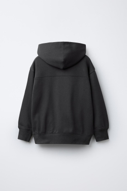 ZARA ХУДИ С КАПЮШОНОМ, АНТРАЦИТОВО-СЕРЫЙ