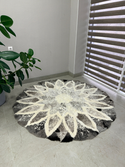 Ковер шкура натуральная овчина меховой