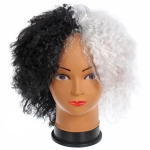 Парик карнавальный «Красотка», Черно-белый