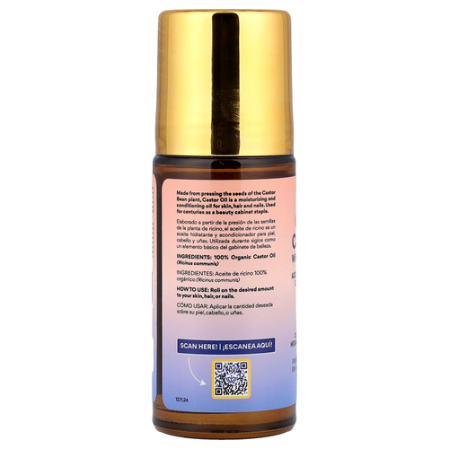 Queen of the Thrones, Органическое касторовое масло с розовым кварцем, 50 мл (1,7 жидк. Унции)