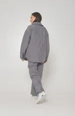 Брюки Alexandra Talalay стёганые AT019 серые