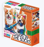 Пазл деревянный фигурный "Dogs in the socks" 50дет.