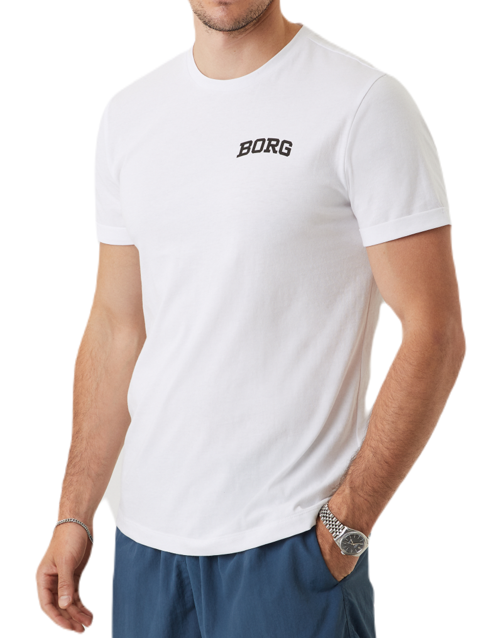 Мужская теннисная футболка Björn Borg Borg Breeze T-Shirt - белый