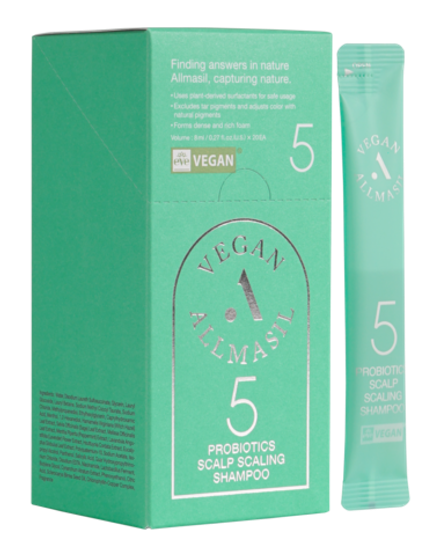 ALLMASIL - ШАМПУНЬ ДЛЯ ГЛУБОКОГО ОЧИЩЕНИЯ КОЖИ ГОЛОВЫ 5 PROBIOTICS SCALP SCALING SHAMPOO, 8 МЛ * 1 ШТ