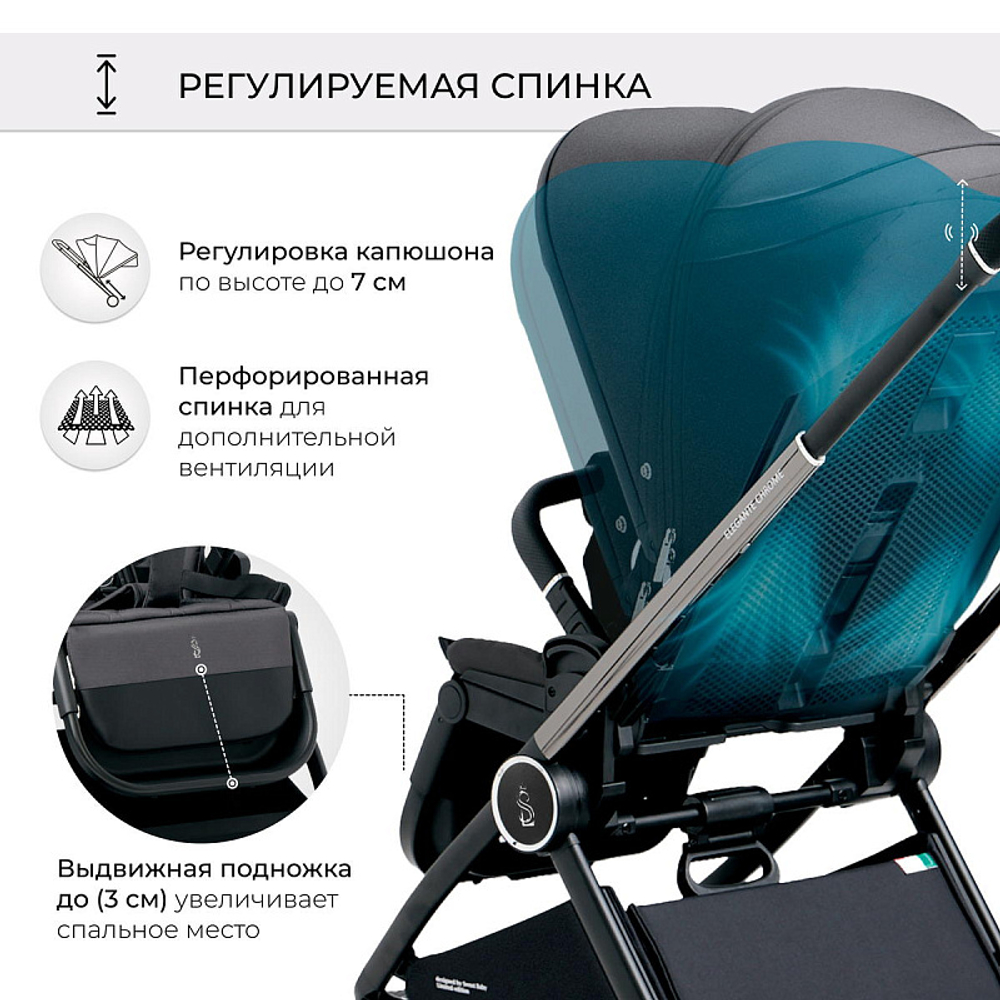 Детская коляска Sweet Baby Elegante 2 в 1 SBL Chrome Grey