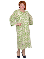 Платье-миди из кружева Лайм