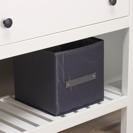 Короб стеллажный для хранения LaDо́m, 25×25×25 см, чёрный