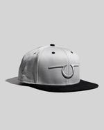 Бейсболка люкс с 2 вышивками серая прямой козырек М