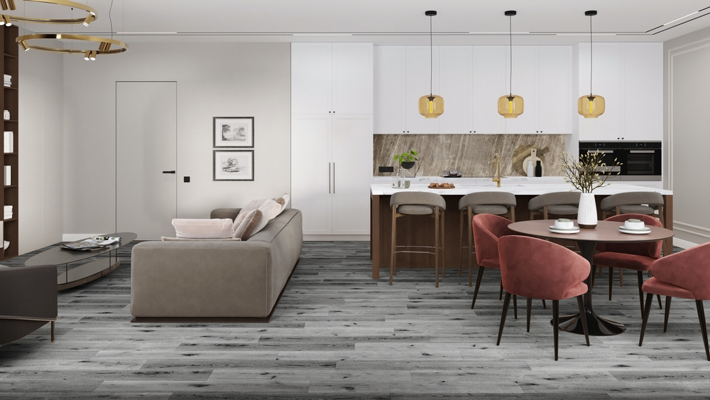 LVT-плитка Damy Floor T7020-23-LVT Дуб Сильвер