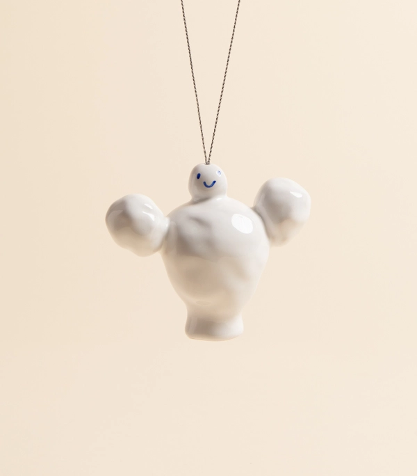 Игрушка новогодняя  — Ангел, белый | vaya.for.fun