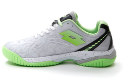 Мужские кросовки для Padel Lotto Superrapida 200 III - all white/green apple neon