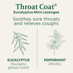 Traditional Medicinals, Organic Throat Coat®, леденцы от кашля с эвкалиптом и мятой, 16 шт.