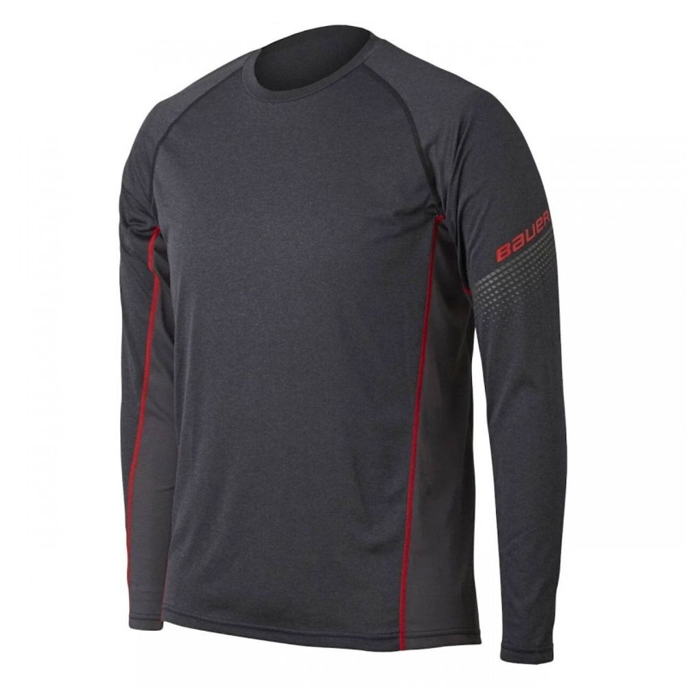 Термо-верх с длинным рукавом S19 BAUER ESSENTL LS BL TOP YTH - DGY