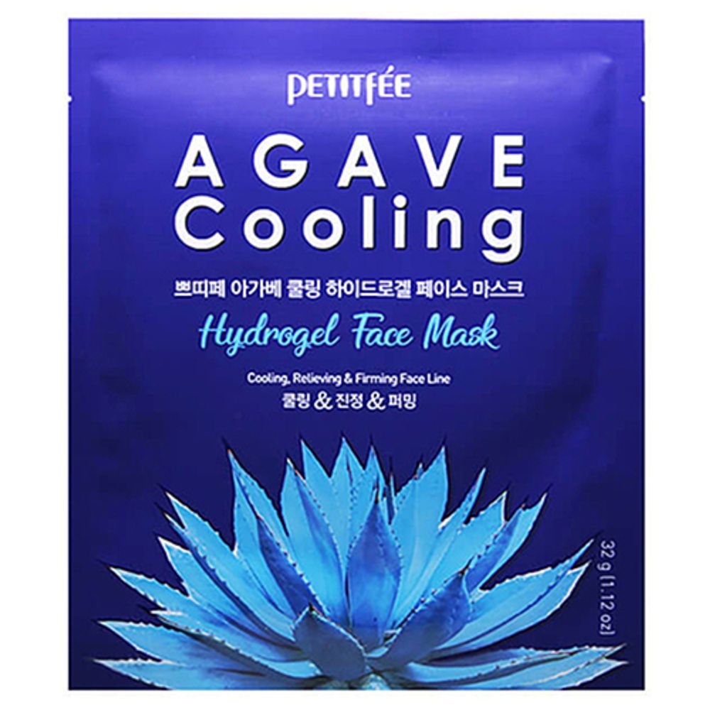 Маска гидрогелевая с экстрактом агавы - Petitfee Agave cooling hydrogel face mask