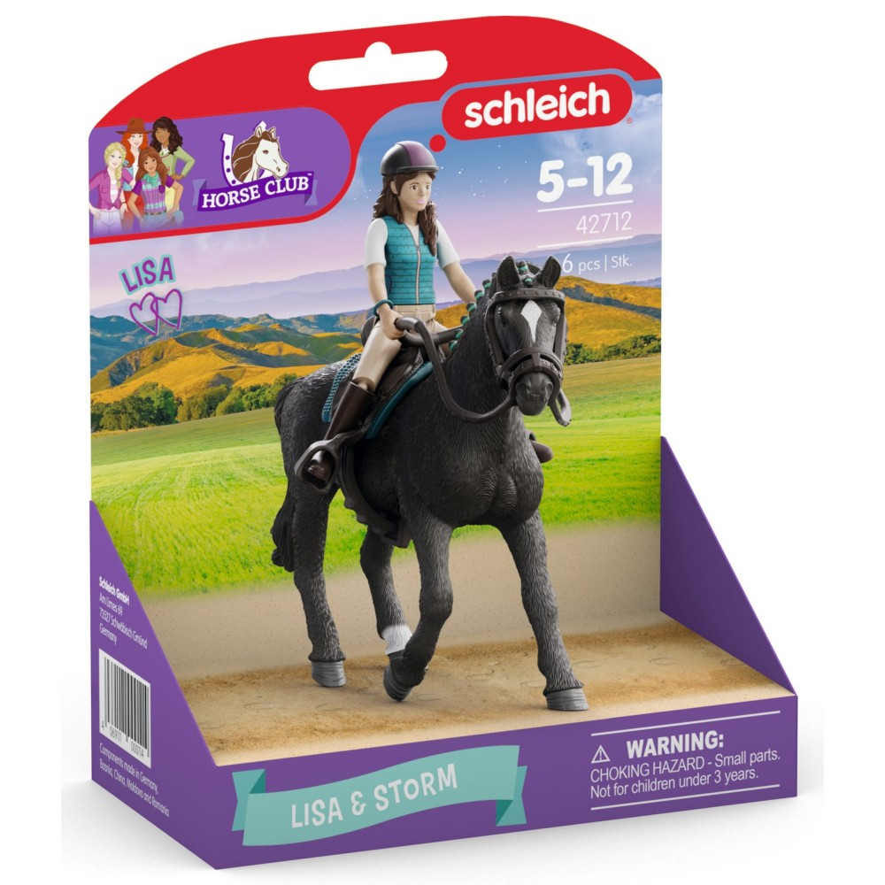Schleich Horse Club - Лиза и Шторм, ганноверская лошадь 42712
