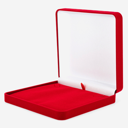 Футляр флокированный, квадратный, серия "Классика", 160х160х40 мм