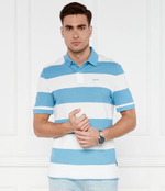 Поло PalesStripe BOSS ORANGE - голубой(50513604)