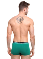 Трусы-боксеры с широкой резинкой в спортивном стиле (Размер: L) (Цвет: темно-синий)