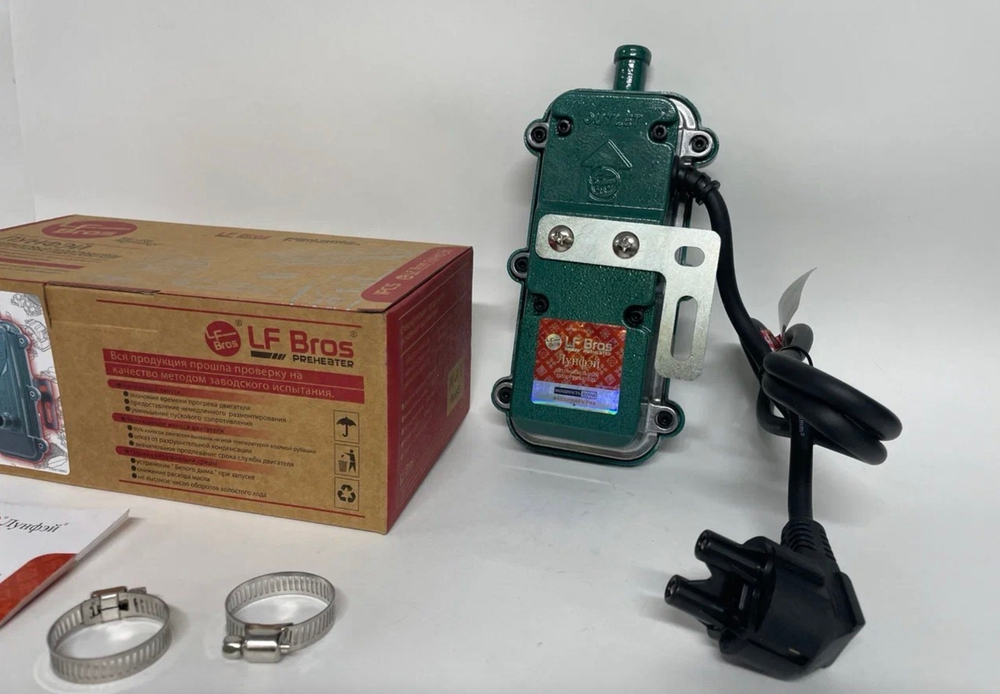 3 кВт + / Премиум Предпусковой подогреватель двигателя LongFei (Лунфей) 220V 3000W, Десептикон, зеленый, TG (1 шт.)