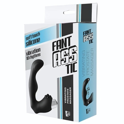 Черный вибромассажер простаты FantASStic Vibrating Prostate Massager - 11,3 см. (Цвет: черный)