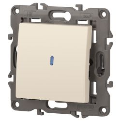 14-1102-02 ЭРА Выключатель с подсветкой, 10АХ-250В, IP20, Эра Elegance, сл.кость | Elegance Слоновая кость