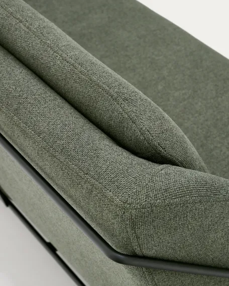 Brida 2-местный диван зеленого цвета на стальных ножках