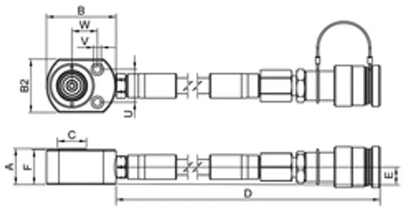 Плоский домкрат Holmatro с пружинным возвратом HFC 30 S 1.5