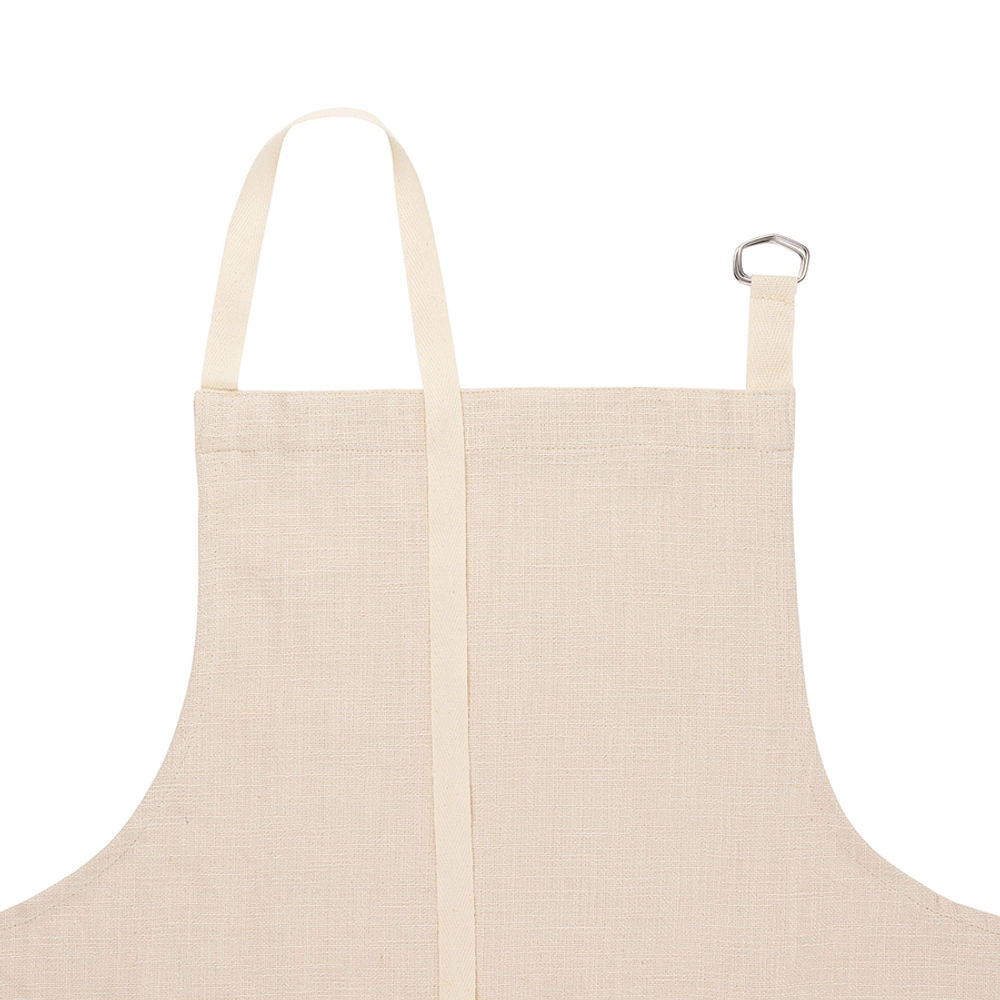 Фартук из плотного хлопка с контрастным карманом синего цвета из коллекции essential, 70х80 см