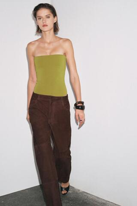 ZARA ЭЛАСТИЧНОЕ БОДИ БАНДО, ЗЕЛЕНЫЙ