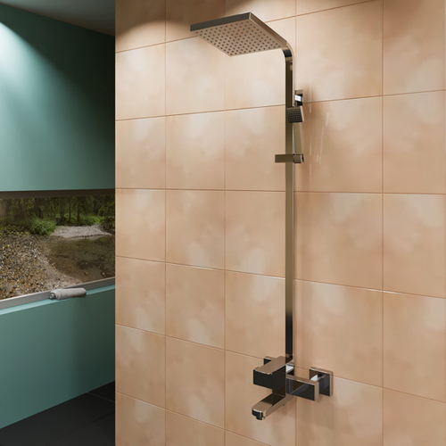 Душевая система 40к ML2433 излив лейка 1 позиция +лейка "Тропический душ" ХРОМ